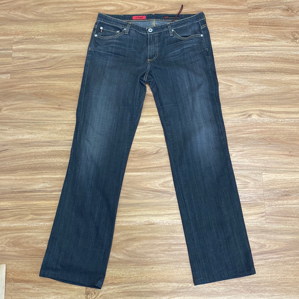 Ag Adriano Goldschmied The Angel Faded Black Bootcut Jeans Size 32r